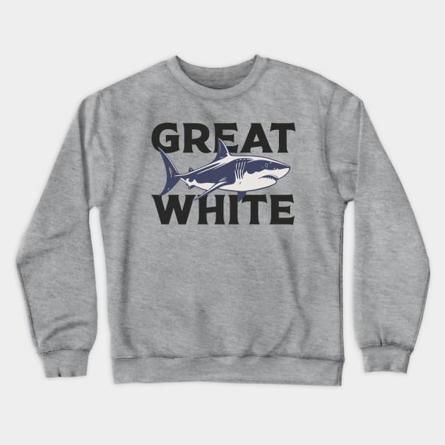 Great White Shark Crewneck Sweatshirt by Issho Ni